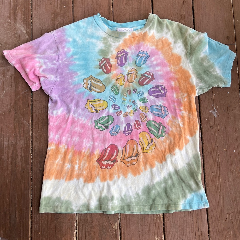 Rolling Stones Rainbow Tie-Dye T-Shirt